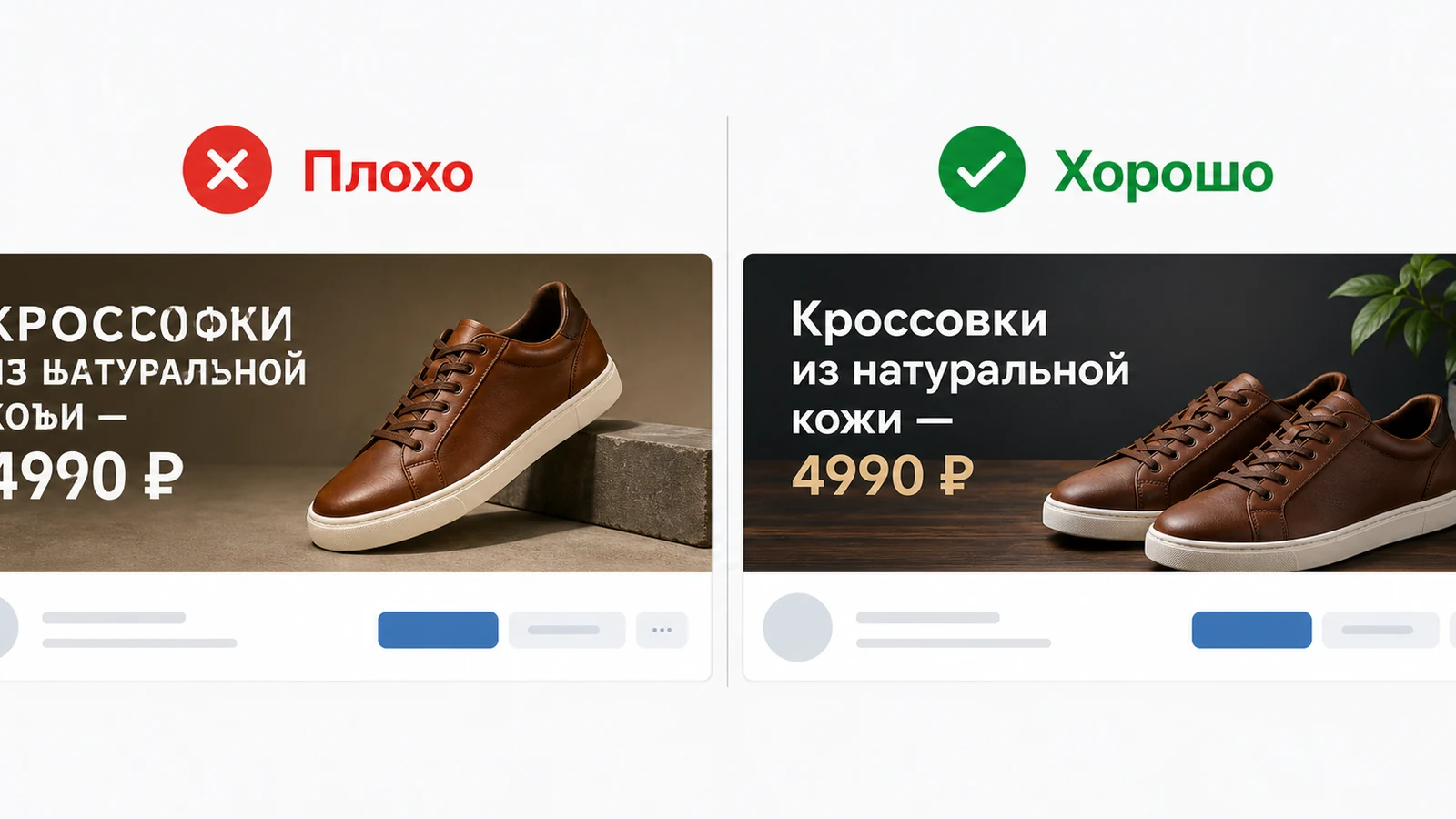 Сравнение обложки ВК с ошибочной кириллицей и корректной русской надписью.