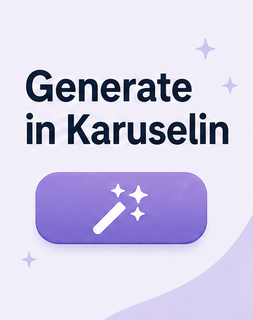 8: Generate in Karuselin