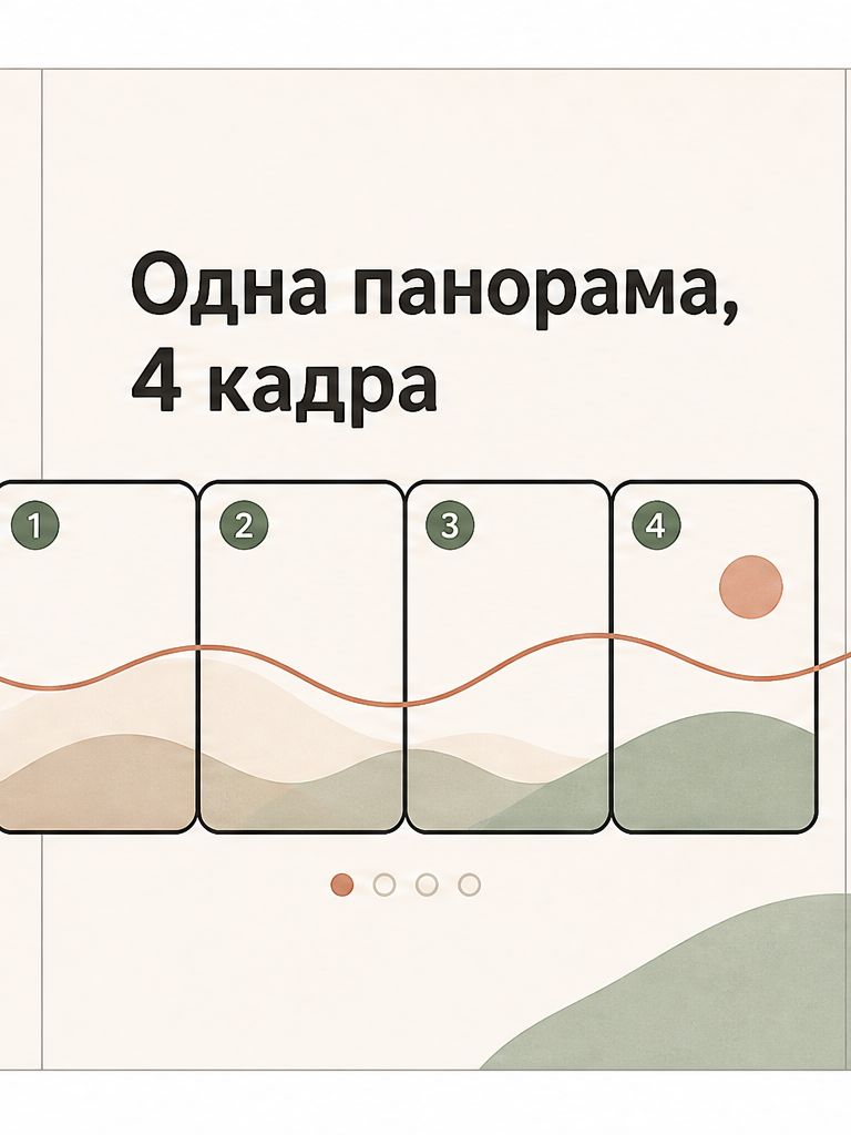 2: Одна панорама, 4 кадра