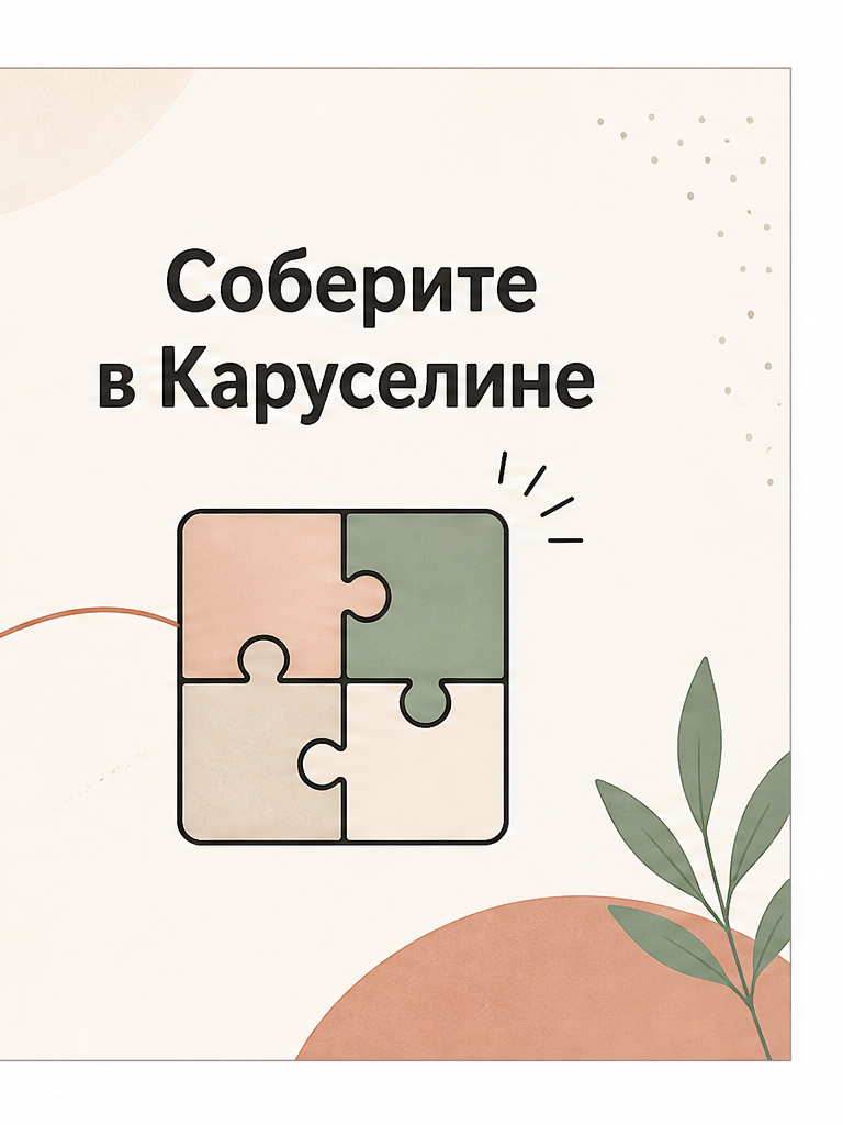 4: Соберите в Каруселине