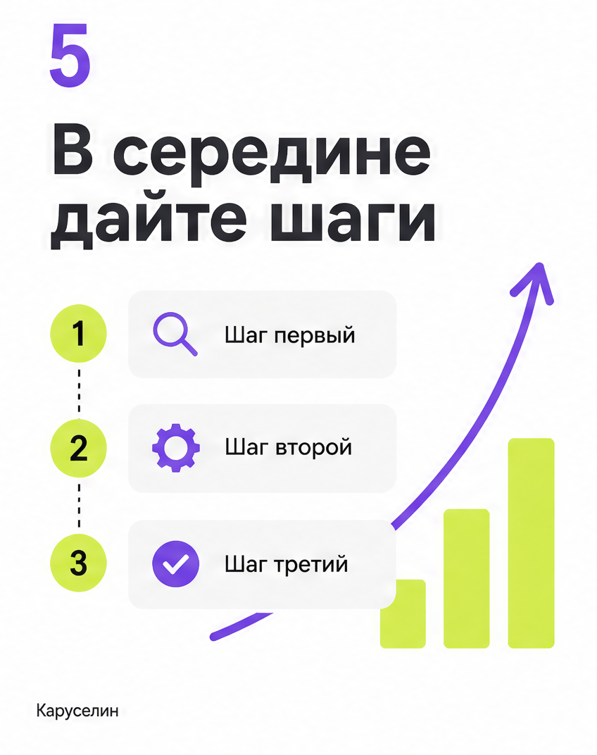 Бесшовная карусель в Инстаграме: как собрать без проблем: слайд 5 из реальной карусели Каруселина