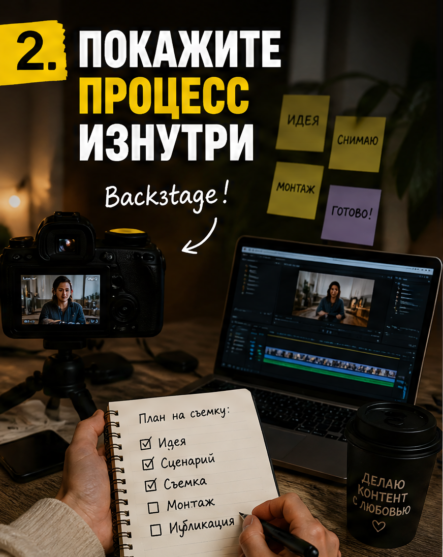 Слайд 3: идея 2 - покажите процесс изнутри, рабочий стол и backstage