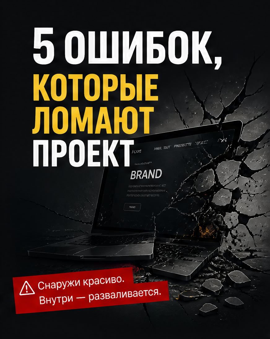 Слайд 1: крючок «За 10 лет работы я вижу одни и те же 5 ошибок»