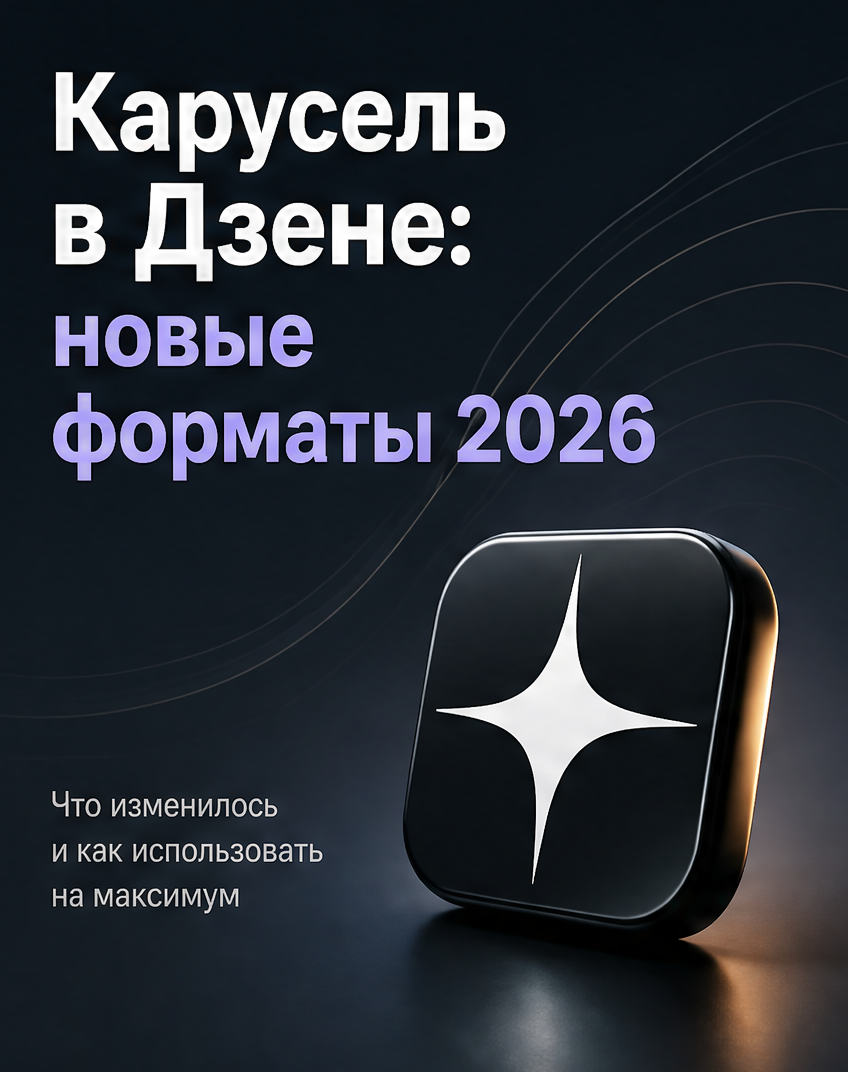 1: Карусель в Дзене: новые форматы 2026