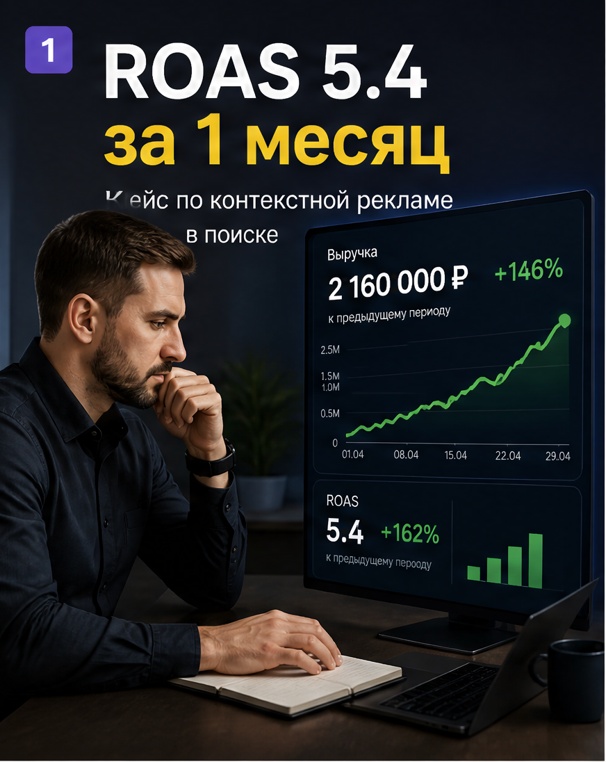Слайд 1: hook «Кейс B2B-сервиса: что мы сделали за 1 месяц»