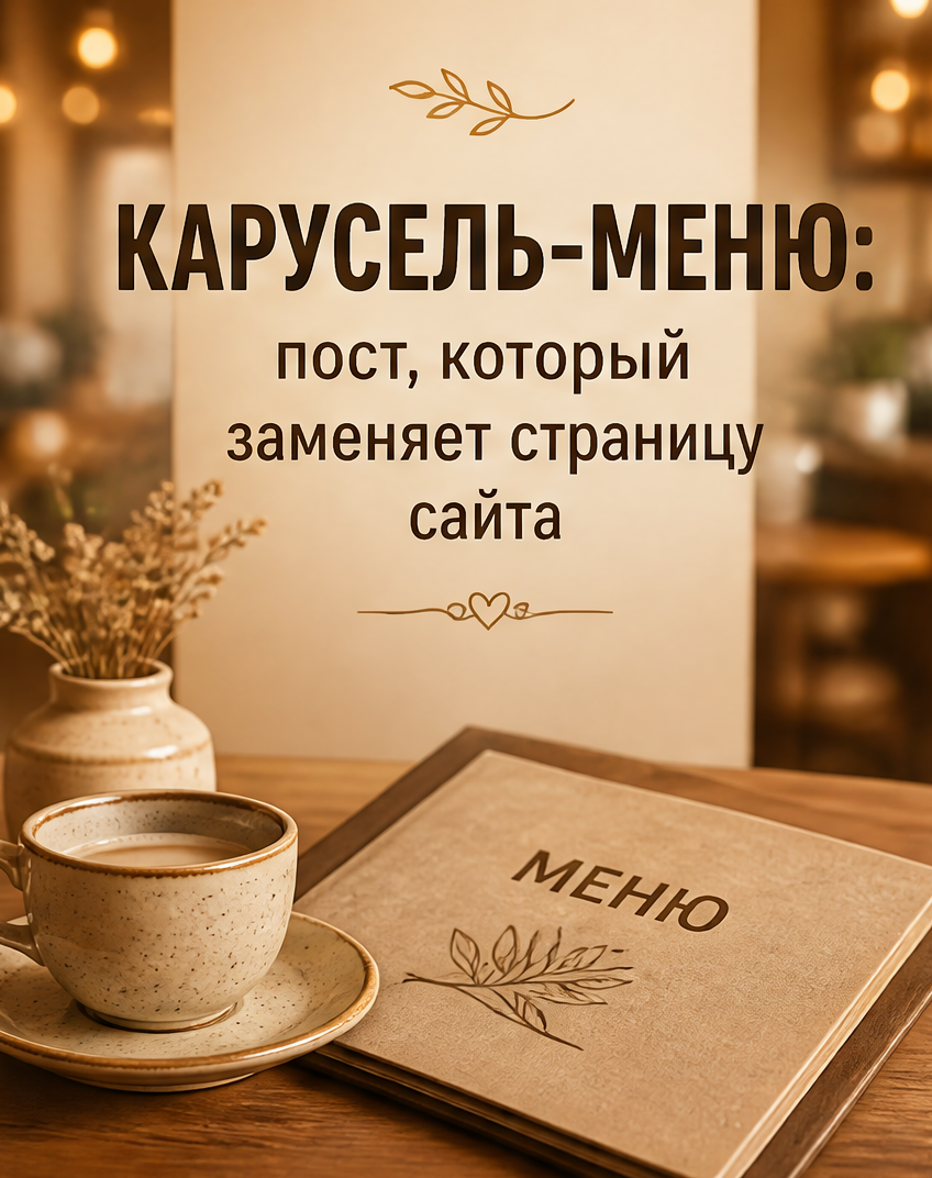 1: Карусель-меню: пост, который заменяет страницу сайта