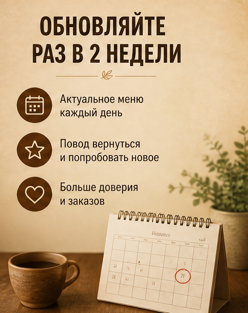 7: Обновляйте раз в 2 недели