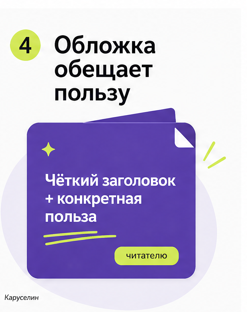 Как набрать подписчиков в Инстаграм через карусели в 2026: слайд 4 из реальной карусели Каруселина