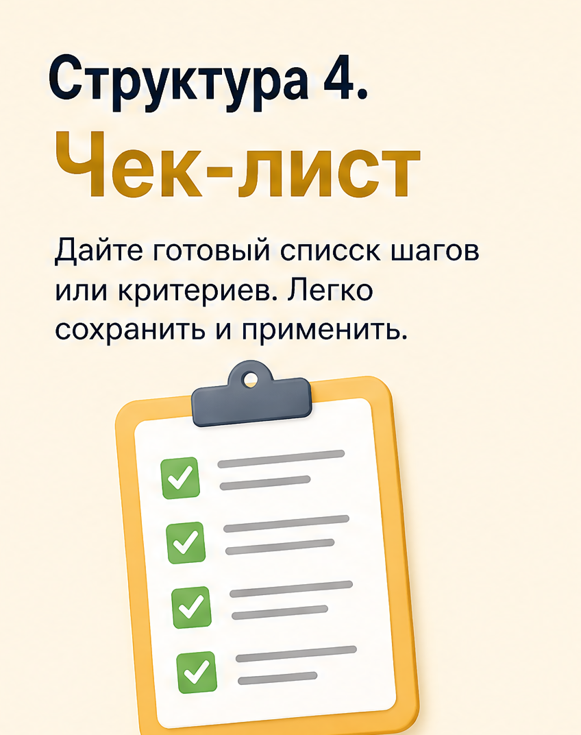 5: Структура 4. Чек-лист
