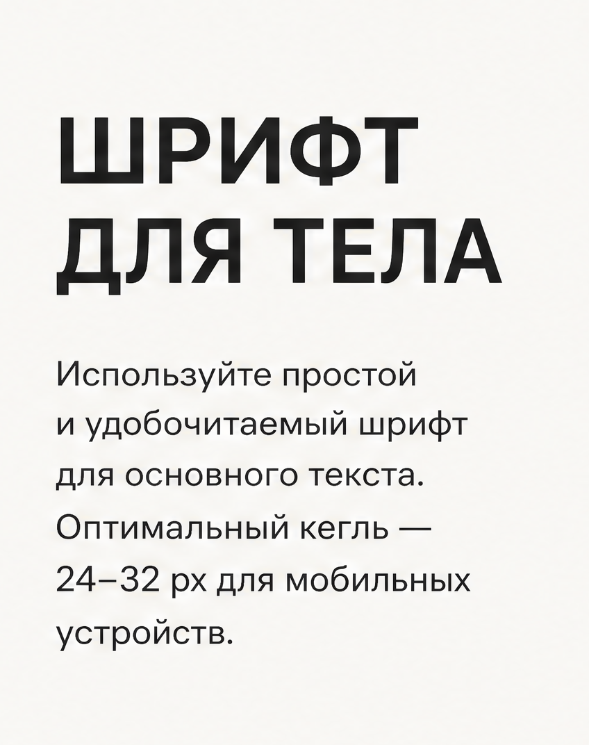 4: Шрифт для тела