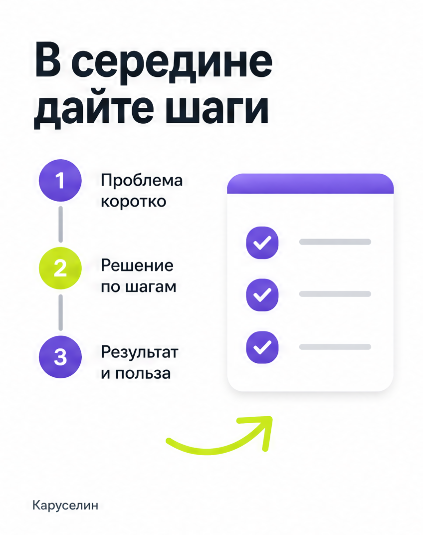 Создать карусель ИИ онлайн в 2026: обзор сервисов и выбор: слайд 5 из реальной карусели Каруселина