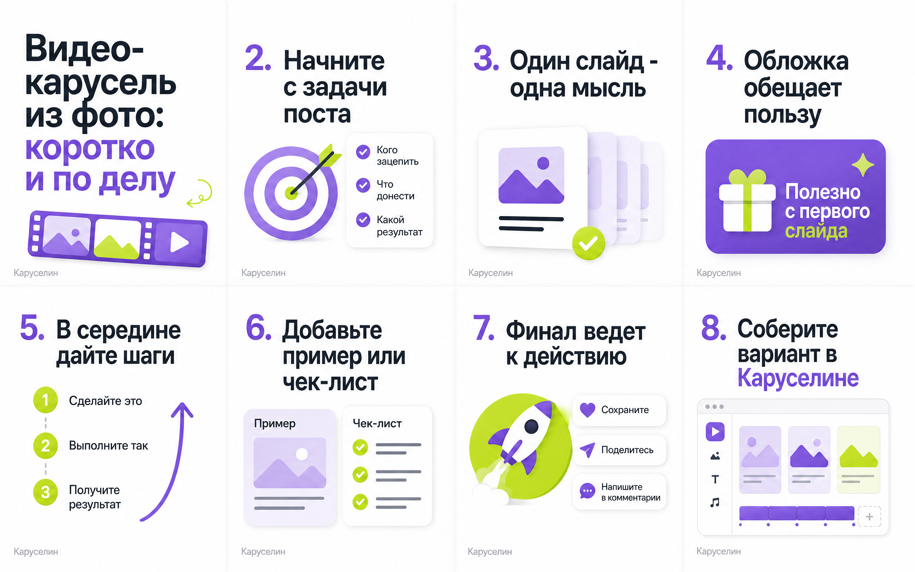 Как сделать видео с каруселью из фото: 4 рабочих способа